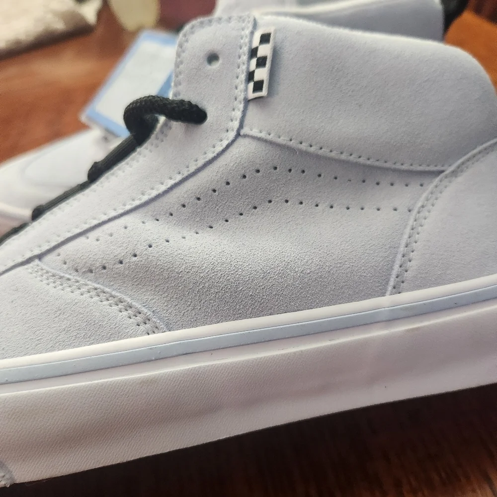 Vans OTW Skateboard showa Mens 10.5 Sky Blue Hi Top Lace Up Sneakers New